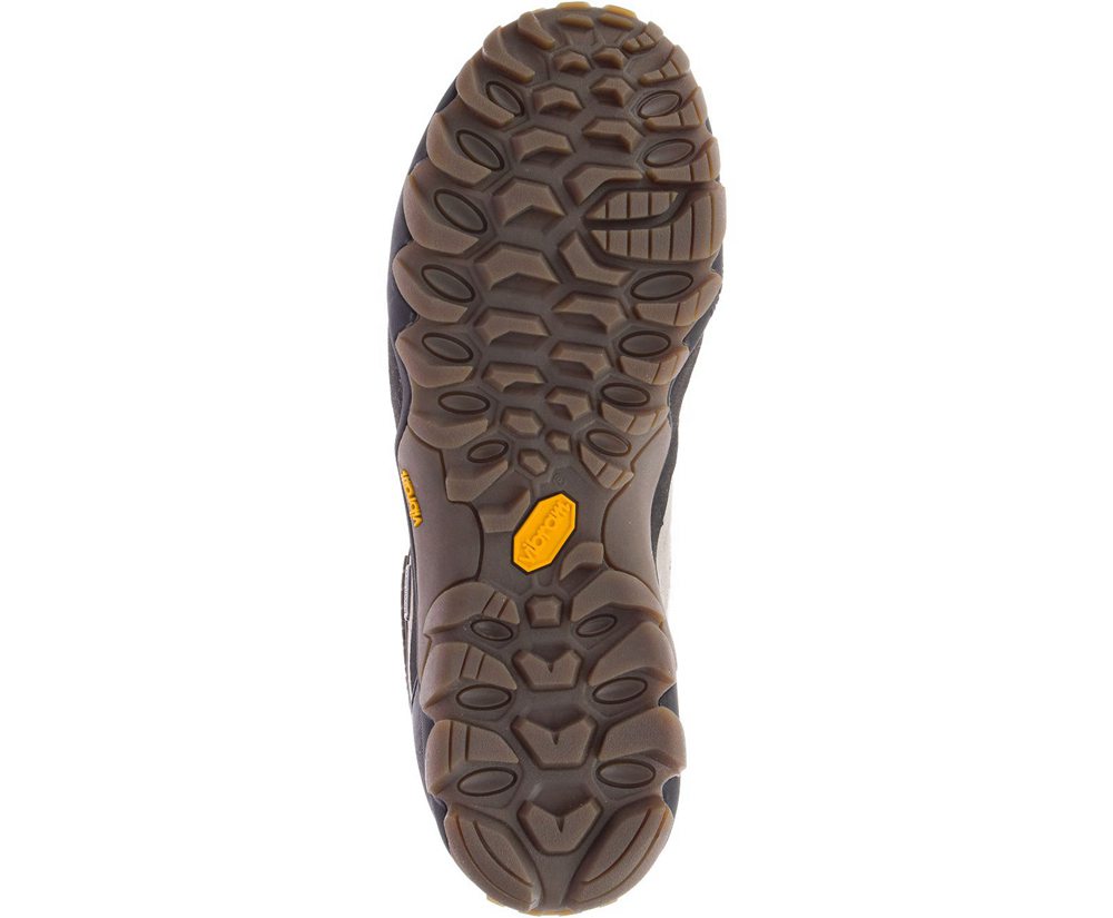 Buty Trekkingowe Merrell Męskie Szare/Czarne - Chameleon 8 Skórzane Waterproof - 903217-PQW